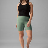 Buttery Soft High-Rise BFF Shorts - Agave