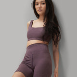 Buttery Soft High-Rise BFF Shorts - Eggplant