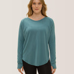 Rose Boreal - Top - Cozy Long Sleeve Shirt - Aquamarine