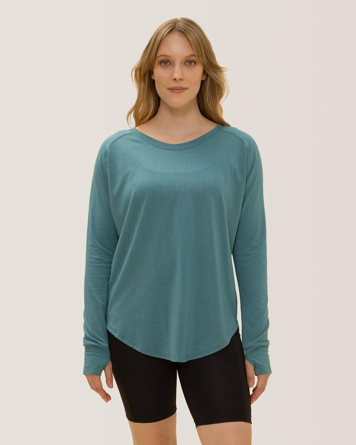 Rose Boreal - Top - Cozy Long Sleeve Shirt - Aquamarine