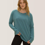 Rose Boreal - Top - Cozy Long Sleeve Shirt - Aquamarine
