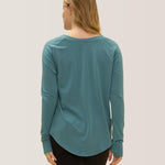 Rose Boreal - Top - Cozy Long Sleeve Shirt - Aquamarine
