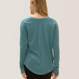 Rose Boreal - Top - Cozy Long Sleeve Shirt - Aquamarine