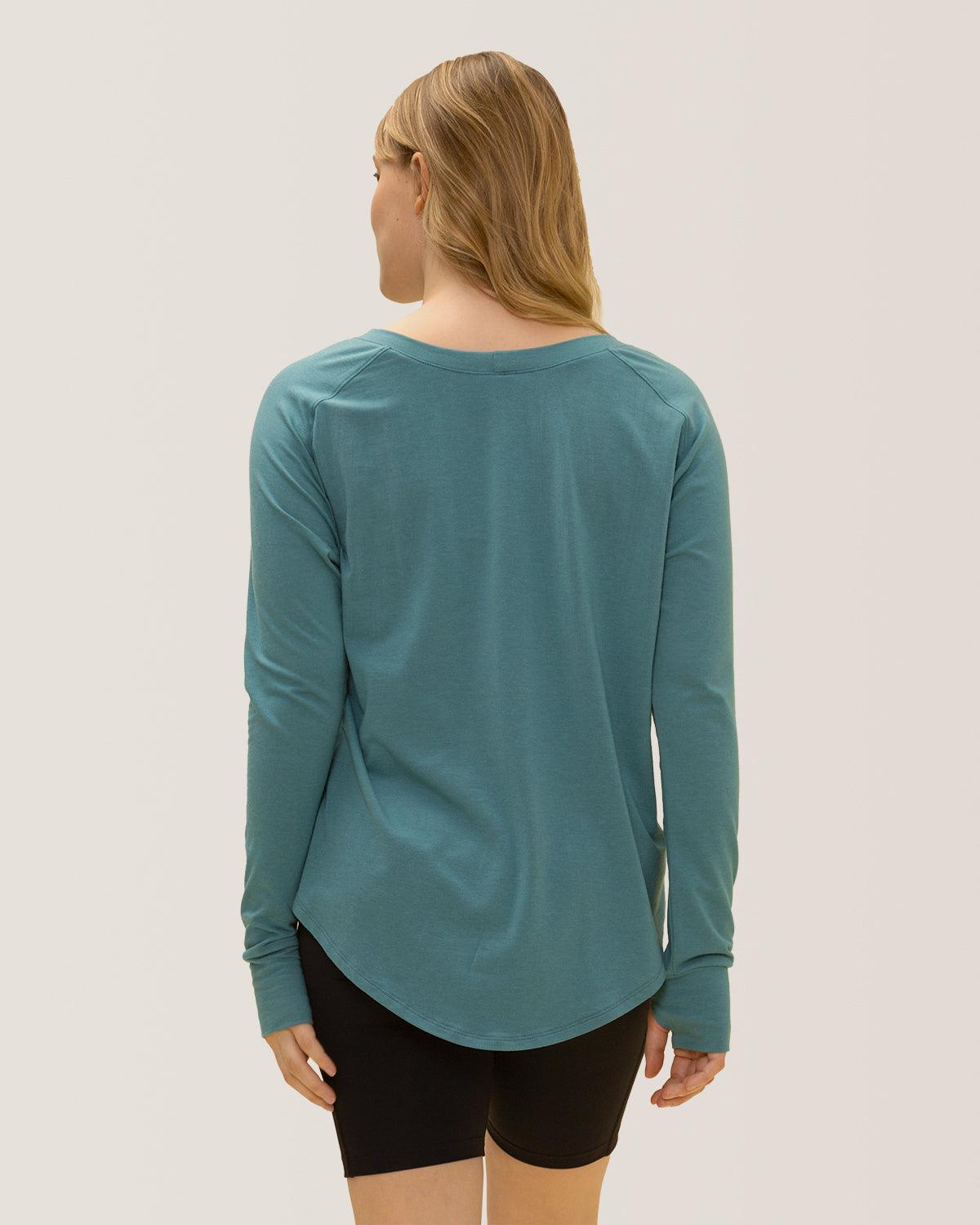Rose Boreal - Top - Cozy Long Sleeve Shirt - Aquamarine