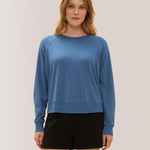 Rose Boreal - Sweatshirt - Enjoy the Ride Long Sleeves - Stellar Blue