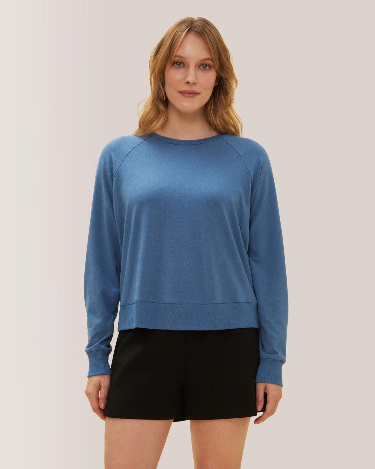 Rose Boreal - Sweatshirt - Enjoy the Ride Long Sleeves - Stellar Blue