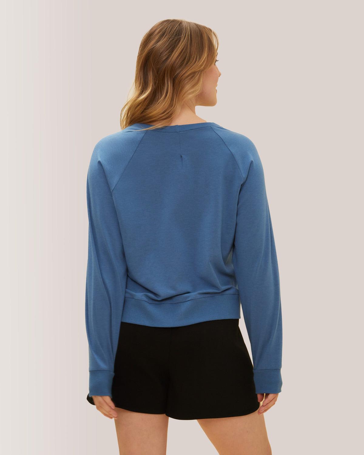 Rose Boreal - Sweatshirt - Enjoy the Ride Long Sleeves - Stellar Blue