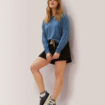 Rose Boreal - Sweatshirt - Enjoy the Ride Long Sleeves - Stellar Blue