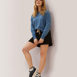 Rose Boreal - Sweatshirt - Enjoy the Ride Long Sleeves - Stellar Blue