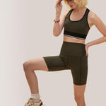 Rose Boreal - Bra - Happy Girls Sports Bra - Forest