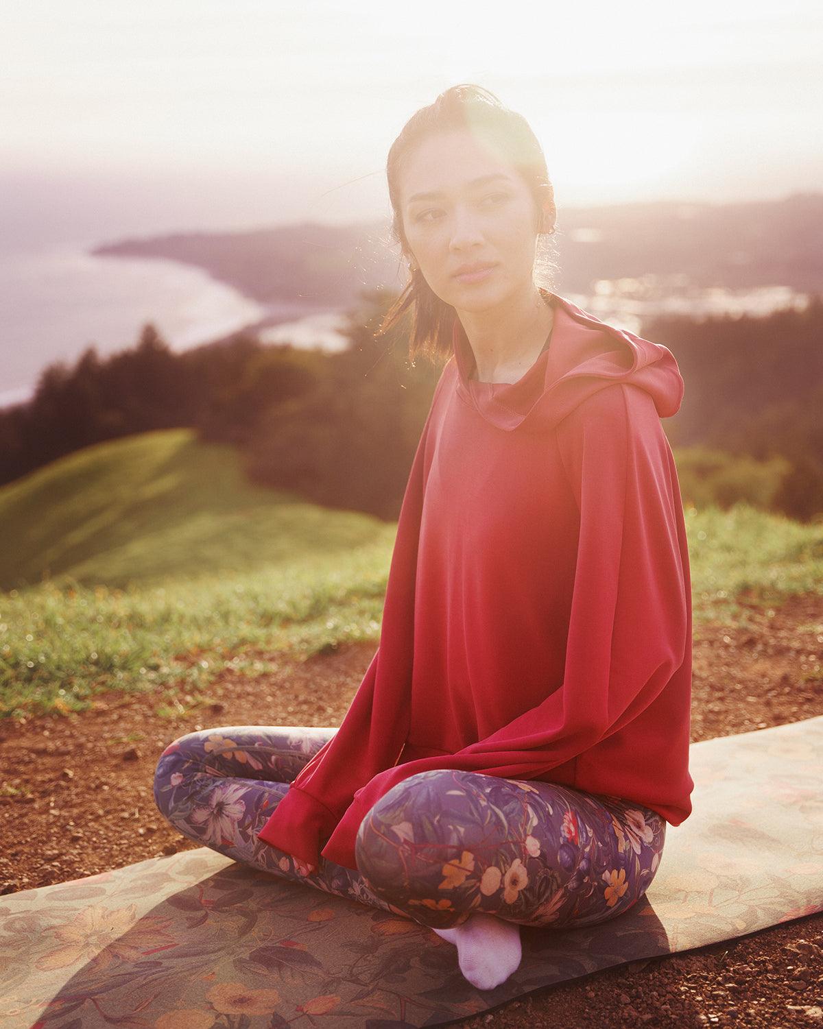 Rose Boreal - Sweatshirt - Horizon Hoodie - Rubis