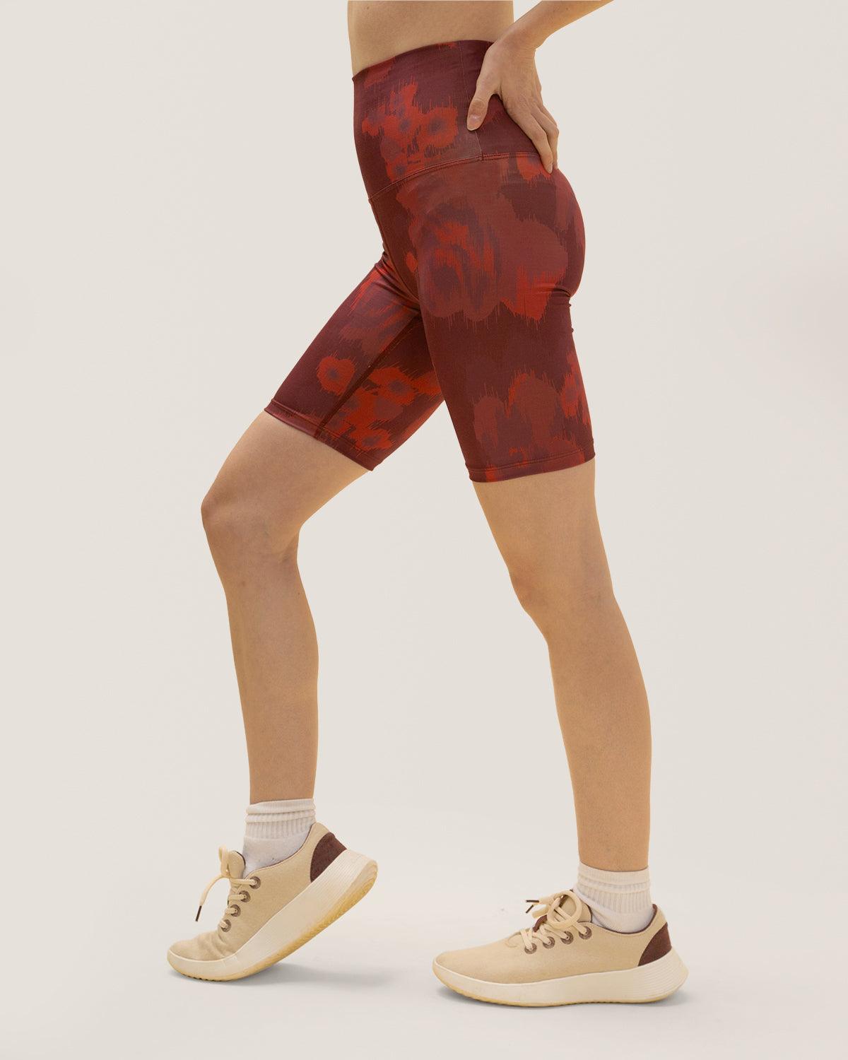 Rose Boreal - Short - New Moon Bike Shorts - Ikat Flower