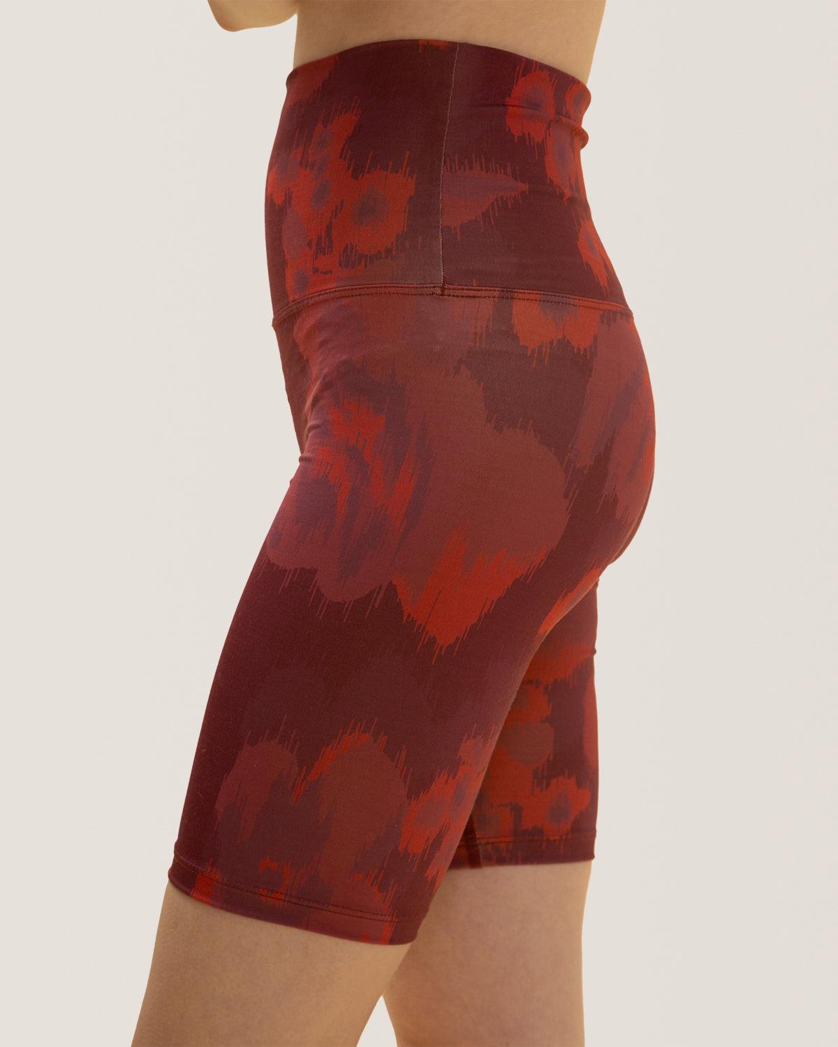 Rose Boreal - Short - New Moon Bike Shorts - Ikat Flower