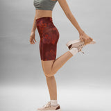 New Moon Bike Shorts - Ikat Flower