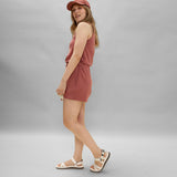 Heat Wave Romper - Blush