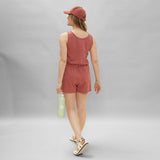 Heat Wave Romper - Blush