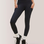 Rose Boreal - Legging - Running Compressive Pockets Legging - Deep Ocean
