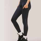 Rose Boreal - Legging - Running Compressive Pockets Legging - Deep Ocean