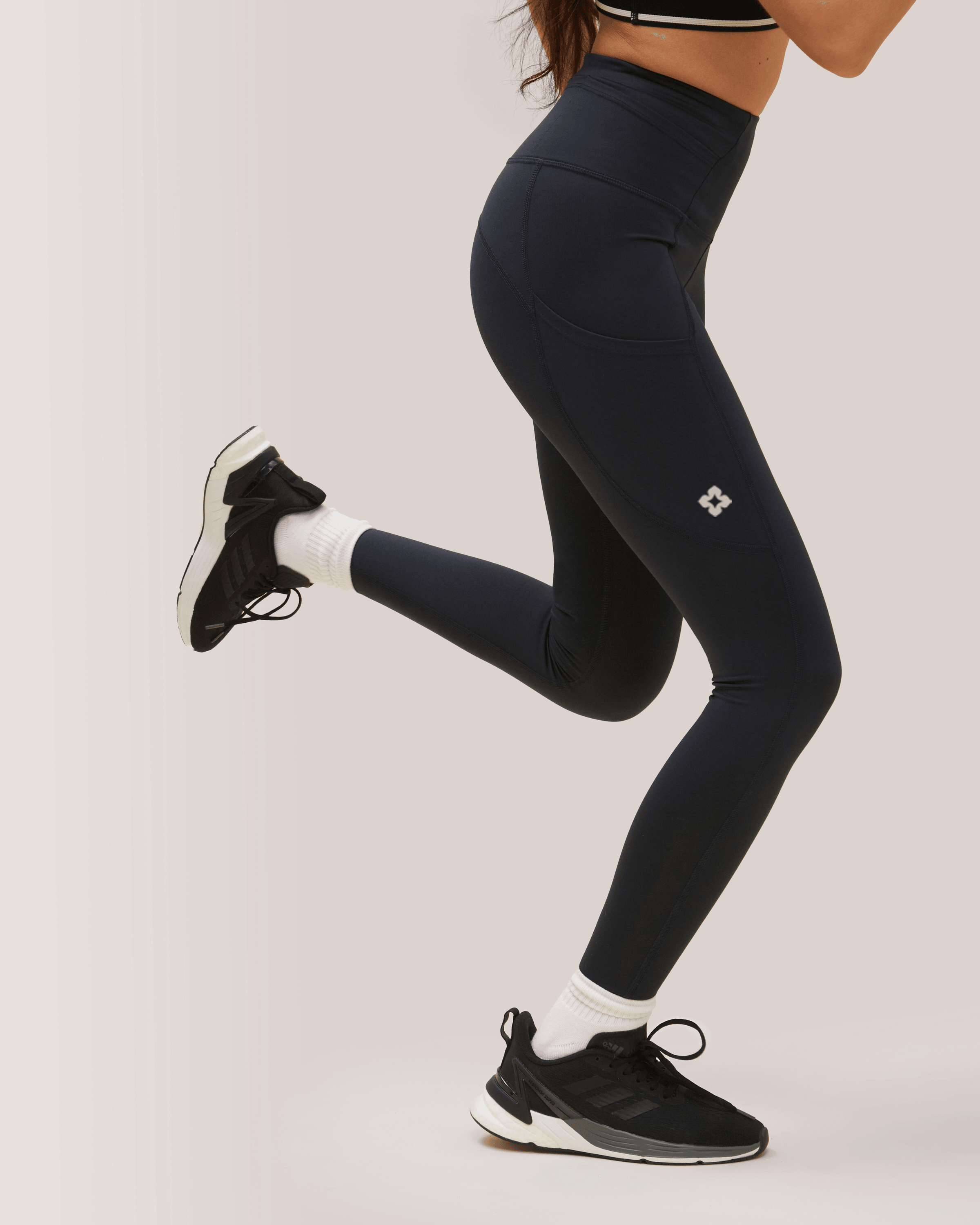 Rose Boreal - Legging - Running Compressive Pockets Legging - Deep Ocean