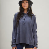Rose Boreal - Long Sleeve - Slow Day Long-Sleeve Shirt - Denim