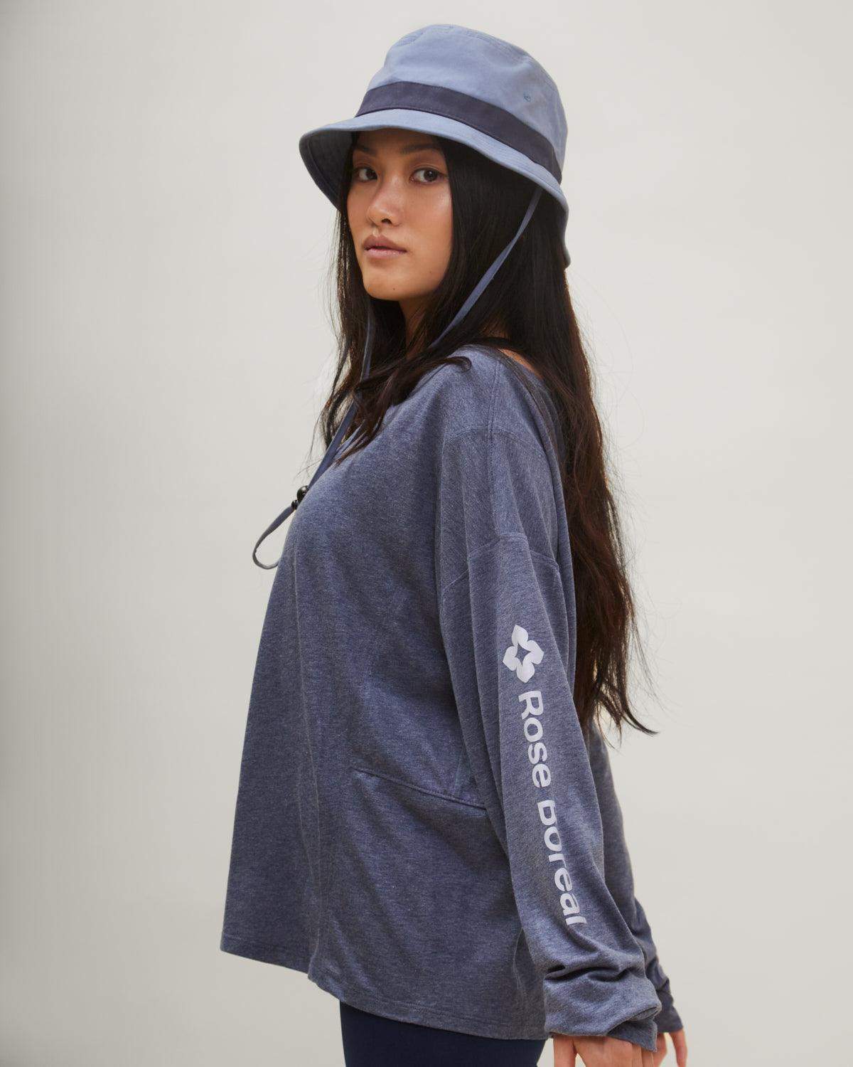 Rose Boreal - Long Sleeve - Slow Day Long-Sleeve Shirt - Denim