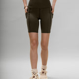 Divine Running Short with Side Pockets - Forest