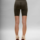 Divine Running Short with Side Pockets - Forest