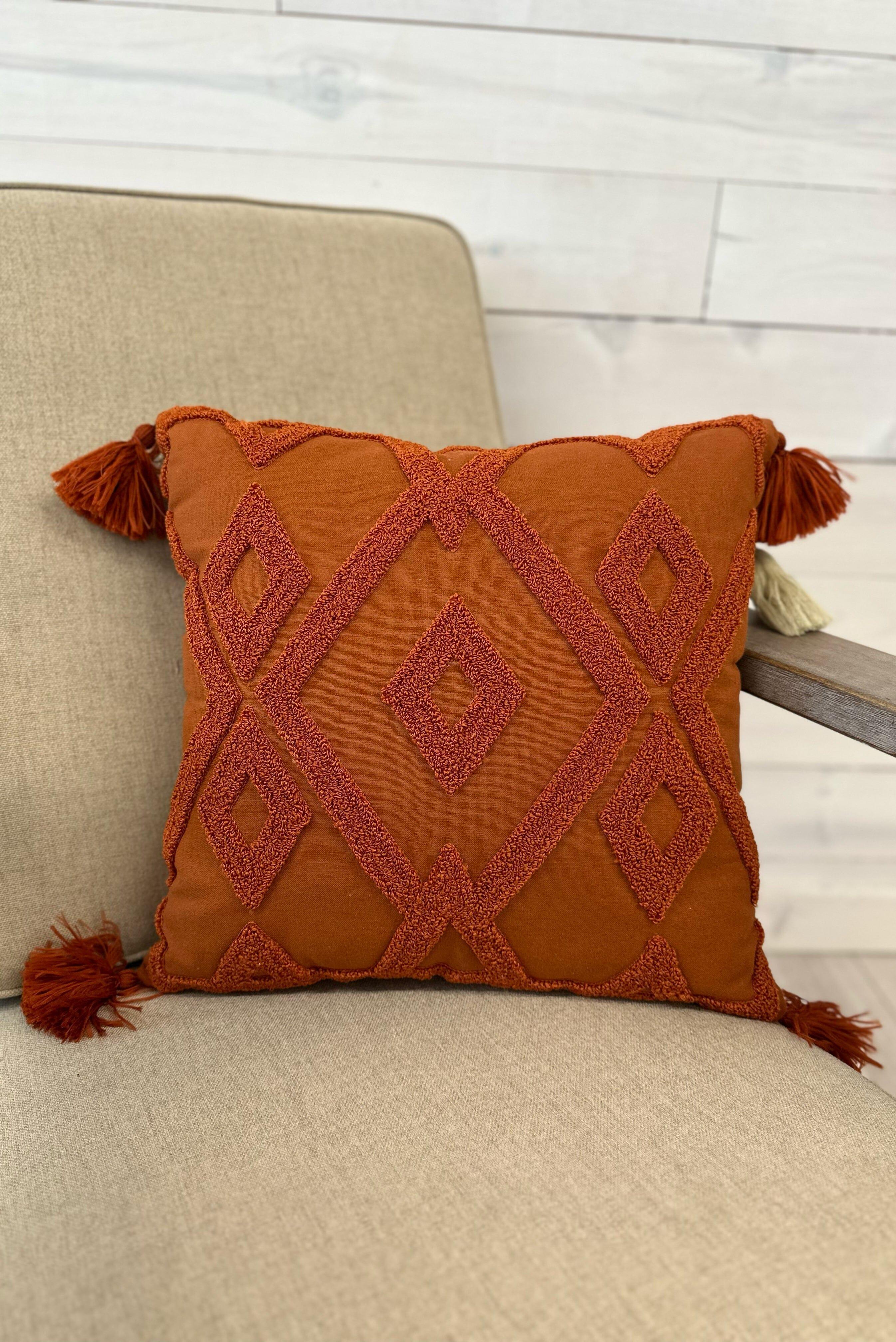 Rose Boreal - Cushion - Cozy Moment Tufted Geometric Cushion