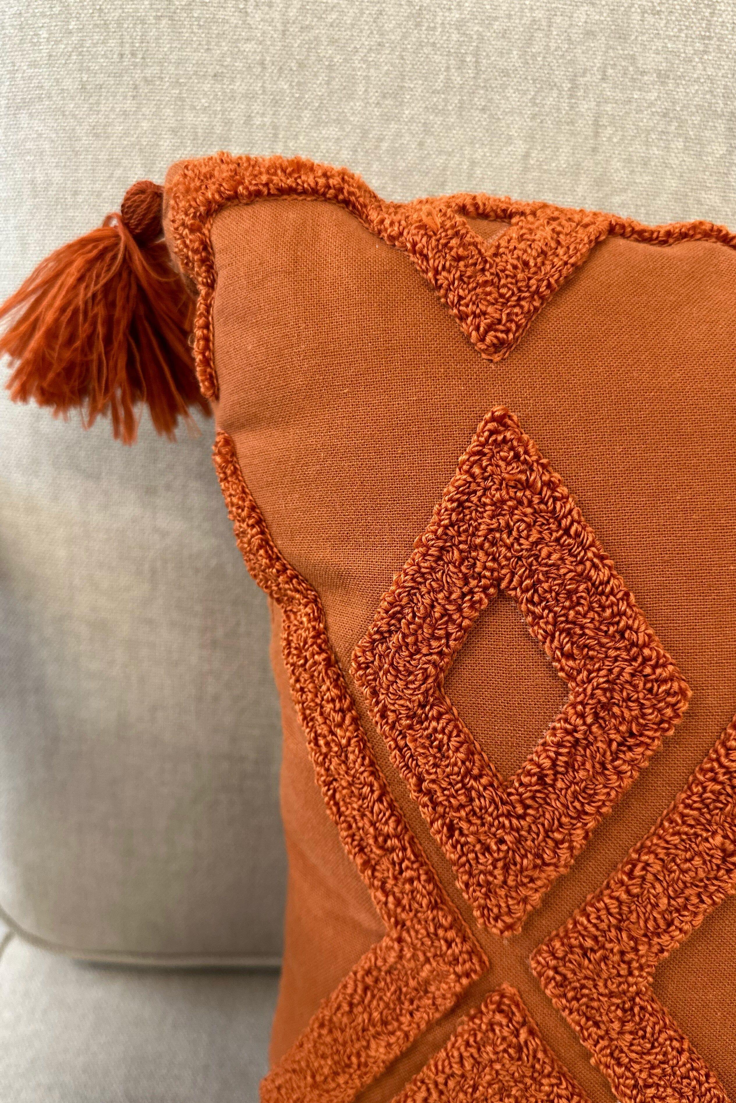 Rose Boreal - Cushion - Cozy Moment Tufted Geometric Cushion