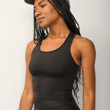 Rose Boreal - Tank Top - Rib Zen Tank Top - Total Eclipse