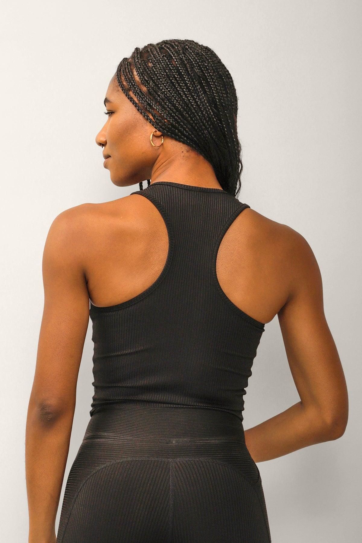 Rose Boreal - Tank Top - Rib Zen Tank Top - Total Eclipse