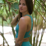Serena Sports Bra - Pacific Blue