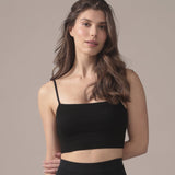 Seamless Cropped Cami in Black