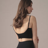 Seamless Cropped Cami in Black
