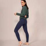 Essence V neck Top - Dark Lagoon