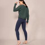 Essence V neck Top - Dark Lagoon