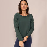 Essence V neck Top - Dark Lagoon