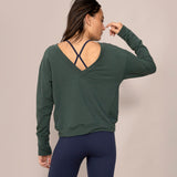 Essence V neck Top - Dark Lagoon
