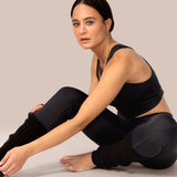 Ribbed Leg Warmers in Black