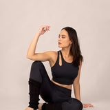Ribbed Leg Warmers in Black