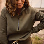 Rose Boreal - Sweatshirt - Wayfarer sweatshirt - Moss