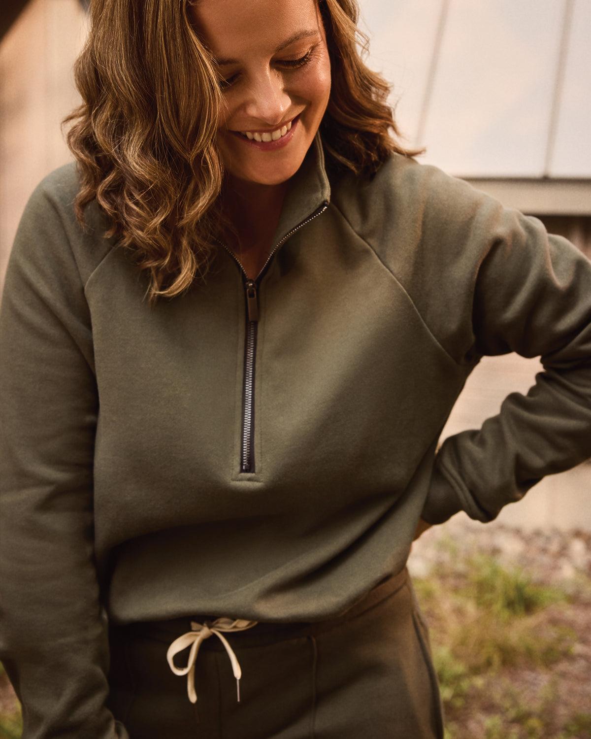 Rose Boreal - Sweatshirt - Wayfarer sweatshirt - Moss