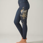 Rose Boreal - Legging - Reversible Ultralight High-Rise Legging - Charcoal English Garden