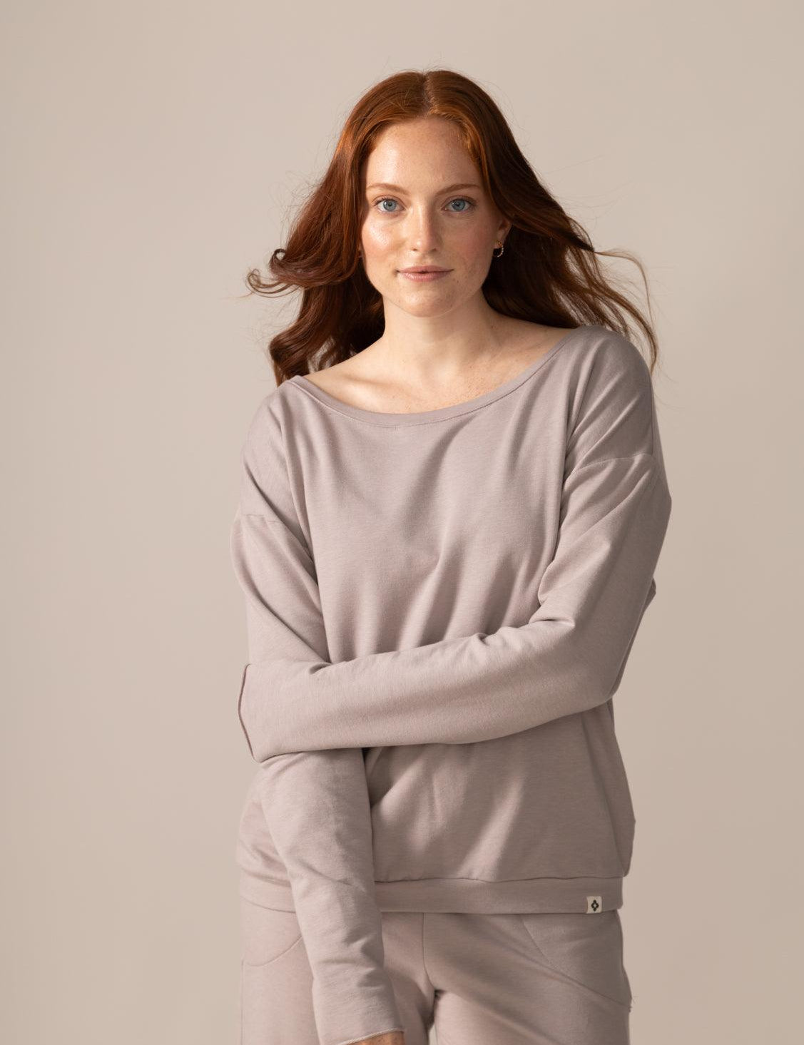 Rose Boreal - Long Sleeve - Flashdance Pullover - Atmosphere