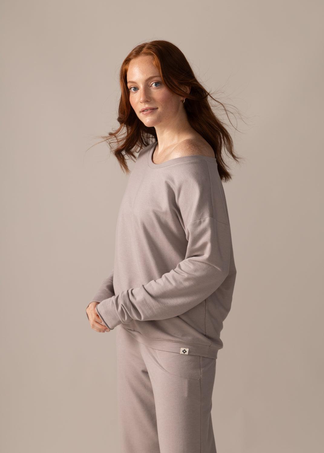 Rose Boreal - Long Sleeve - Flashdance Pullover - Atmosphere
