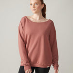 Rose Boreal - Long Sleeve - Flashdance Pullover - Dahlia