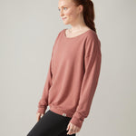 Rose Boreal - Long Sleeve - Flashdance Pullover - Dahlia