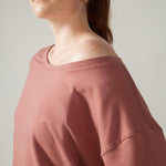 Rose Boreal - Long Sleeve - Flashdance Pullover - Dahlia