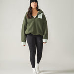Rose Boreal - Polar Fleece - Sutton Polar Fleece Pullover - Forest Moss