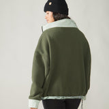 Rose Boreal - Polar Fleece - Sutton Polar Fleece Pullover - Forest Moss